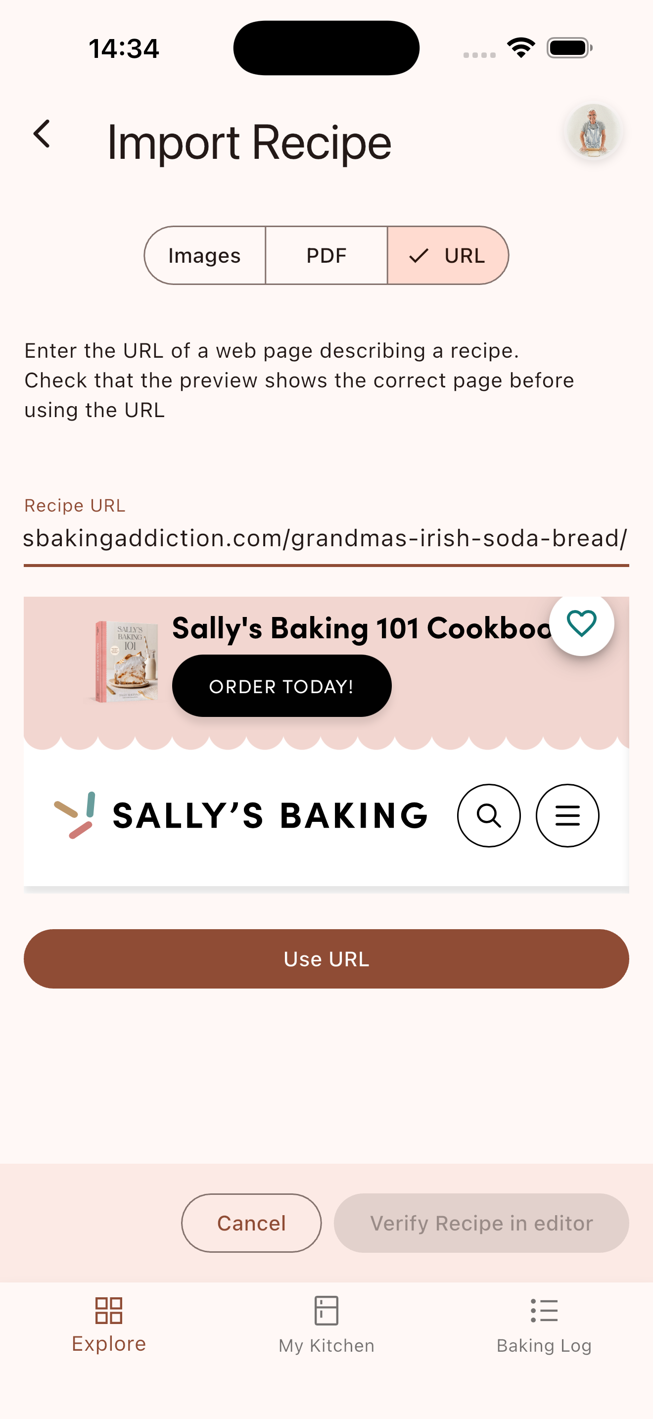Soda bread recipe imported from AI